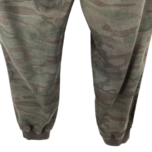 Level 99 Gabrielle Jogger Pants Size Small Camo Linen Tencel Lyocell Mid-Rise - Picture 9 of 11